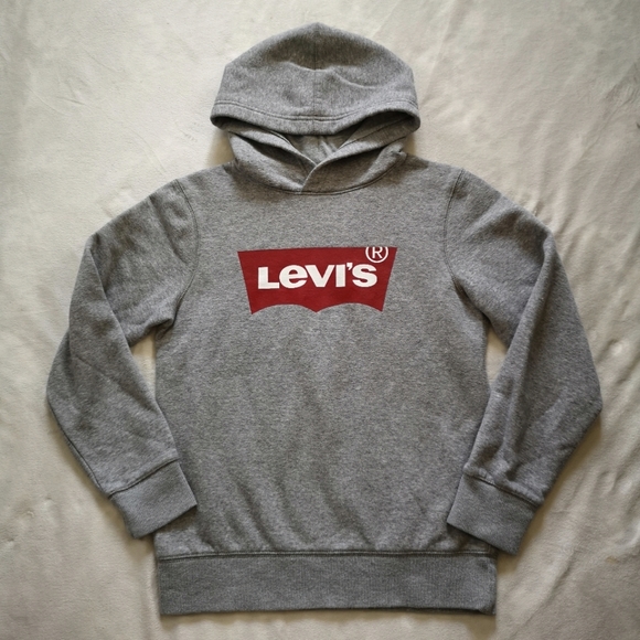 LEVI'S Youth Hoodie Sweater Grey - Picture 1 of 11